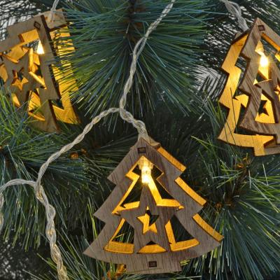 Гірлянда дерев'яна YES! Fun Ялинки на батарейках (973374) Гірлянда дерев'яна YES! Fun Ялинки на батарейках (973374)