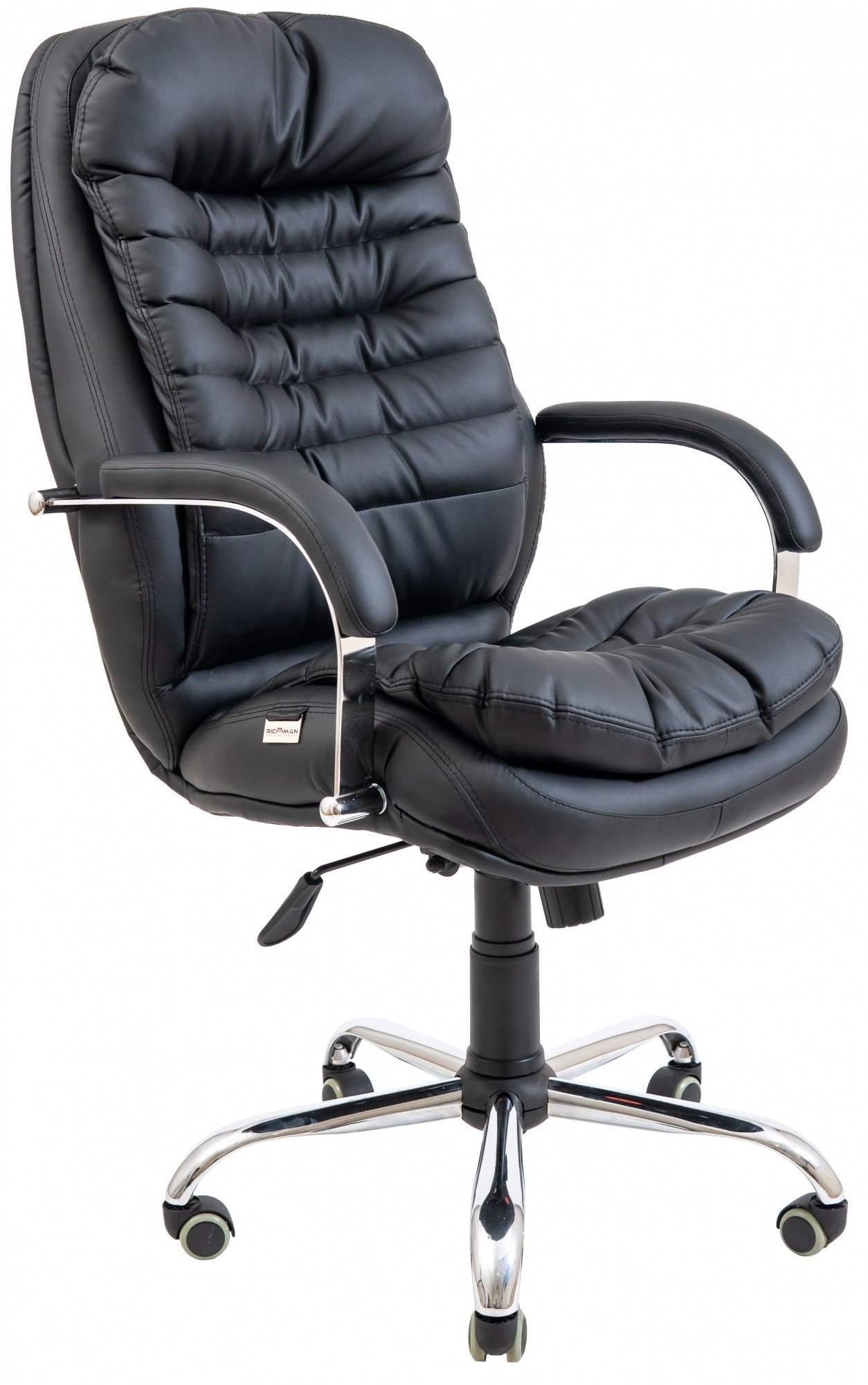 Офисное кресло руководителя Richman Валенсия Флай 2230 Хром М3 MultiBlock Черный