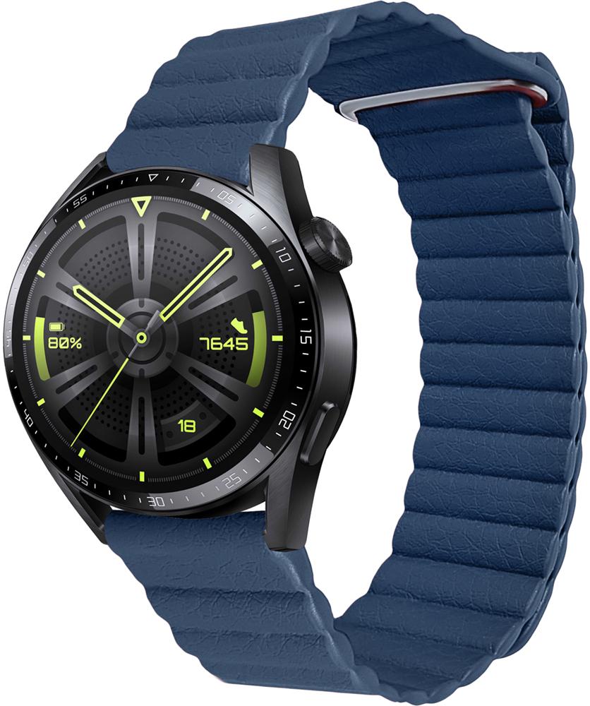 Ремешок кожаный Genis для Huawei Watch GT3 46 мм Blue (26143-28) Ремешок кожаный Genis для Huawei Watch GT3 46 мм Blue (26143-28)