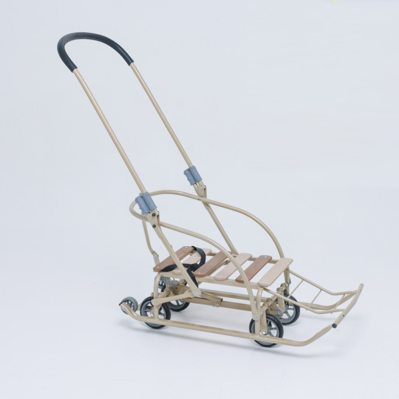 Санки-трансформер детские с колесами Мрія LUX 2026 Бежевый