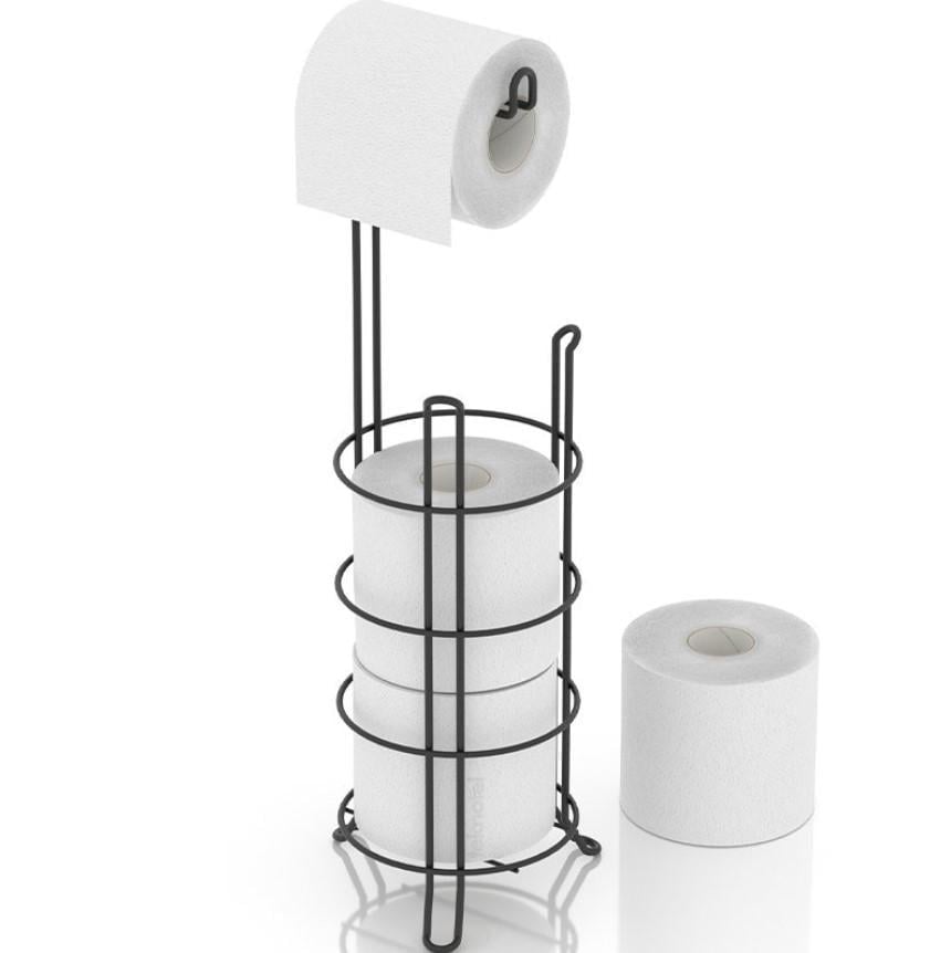 Тримач туалетного паперу Tekno-tel MG093 Матовий чорний (42635)