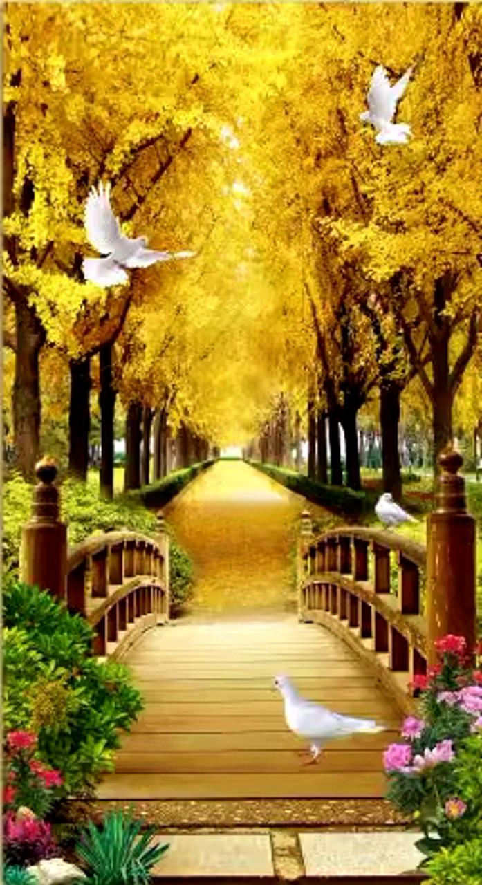 Набор для вышивания крестиком Голуби в парке 90x50 см (4679)