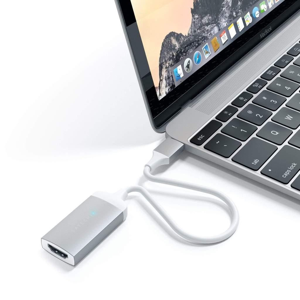 Satechi Type-C HDMI Adapter, Silver(ST-TC4KHAS) - фото 4