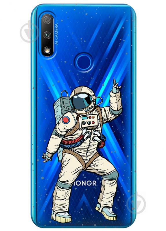 Прозрачный силиконовый чехол iSwag для Huawei Honor 9X с рисунком - Веселый космонавт (KS2727) Прозрачный силиконовый чехол iSwag для Huawei Honor 9X с рисунком - Веселый космонавт (KS2727)