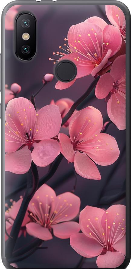 Чохол на Xiaomi Mi A2 Пурпурова сакура (6075u-1481-42517)