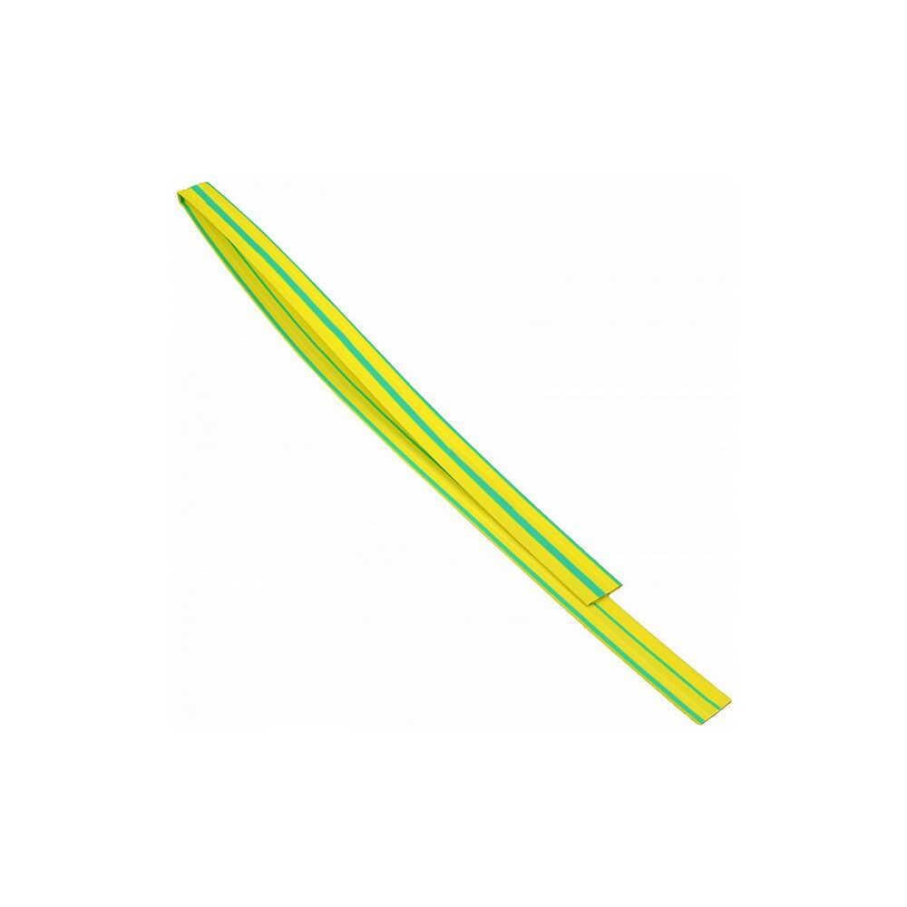 Трубка термоусадочная АСКО-УКРЕМ 12/6 мм Желто-зеленый (28682110)