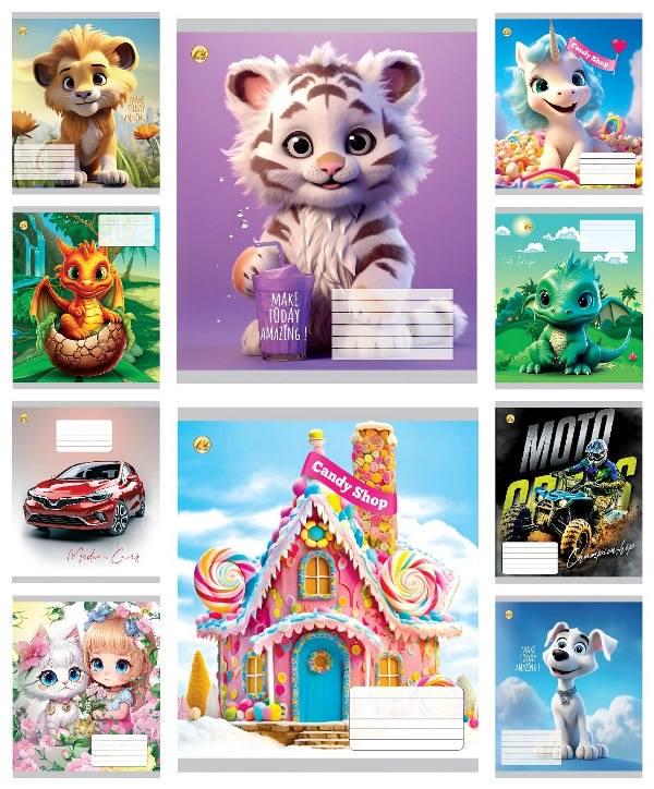 Зошити учнівські у лінійку Люкс ТЕ12142 Мікс 12 арк. 25 шт. в уп. (MTT-183914) Зошити учнівські у лінійку Люкс ТЕ12142 Мікс 12 арк. 25 шт. в уп. (MTT-183914)