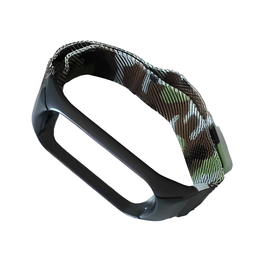 Ремешок для фитнес браслета Xiaomi Mi Band 3 4 Milanese Loop Camouflage 2 Green