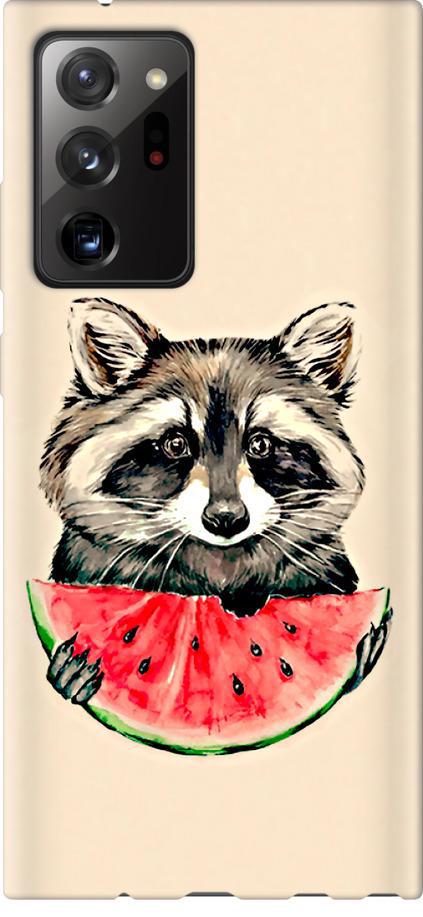 Чехол на Samsung Galaxy Note 20 Ultra Енотик с арбузом (4605u-2051-42517)