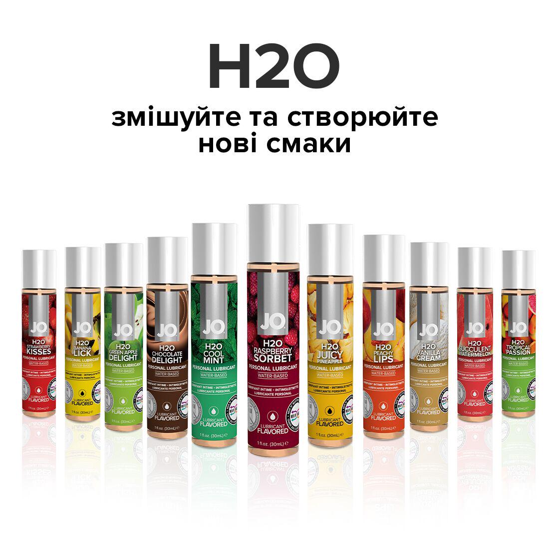 Лубрикант їстівний на водній основі System JO H2O Малиновий Сорбет 120 мл (SO1671) - фото 5