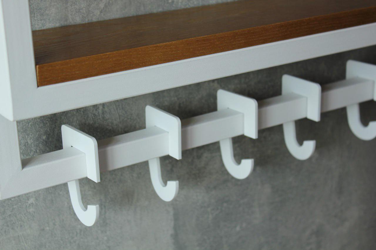 Вешалка для одежды MDA дерево и металл с крючками 6 шт. 60х10х28,5 см (ML-15.3.3) - фото 4 Вешалка для одежды MDA дерево и металл с крючками 6 шт. 60х10х28,5 см (ML-15.3.3) - фото 4