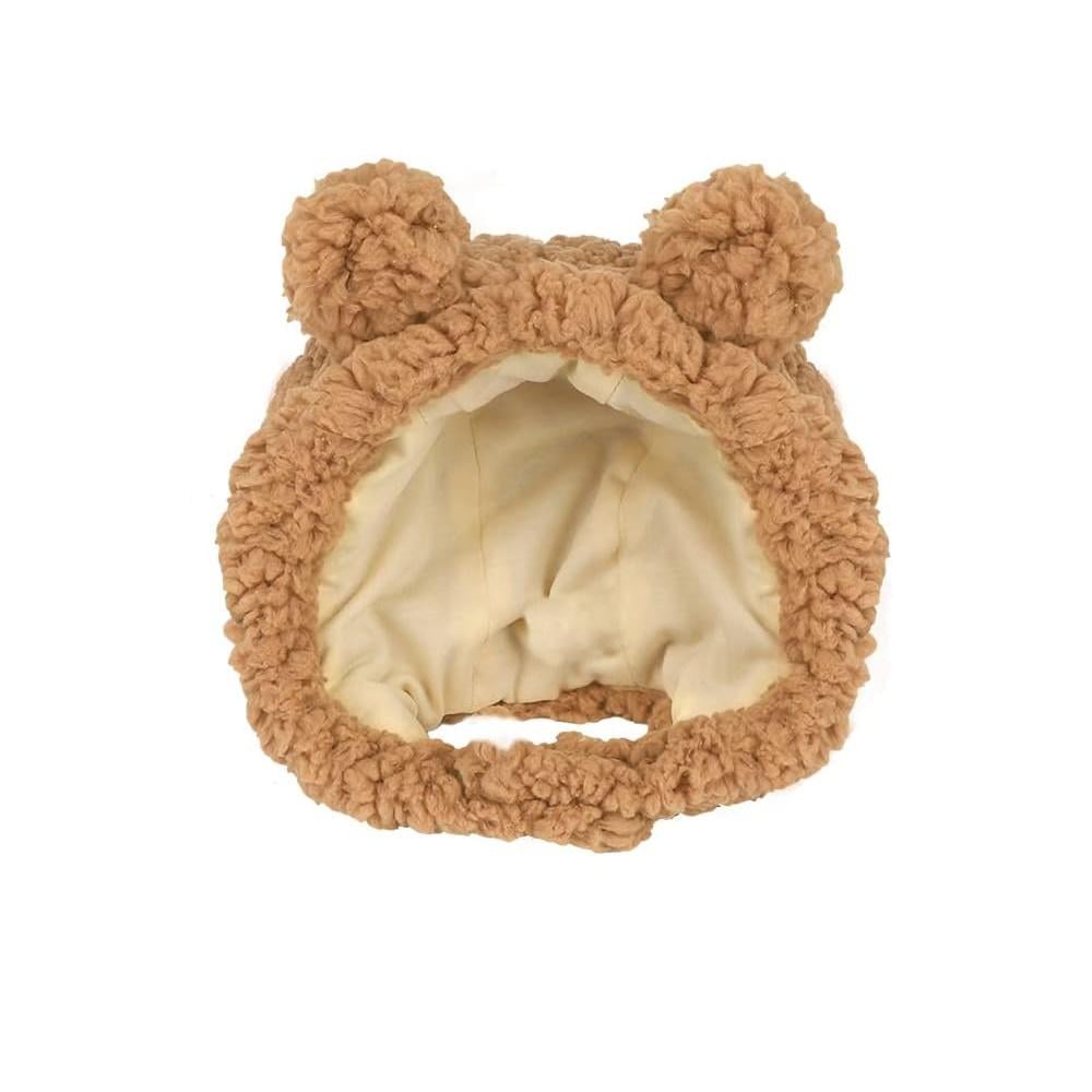 Шапка для кошек и щенков Teddy на липучке OS Коричневый (3000003747)