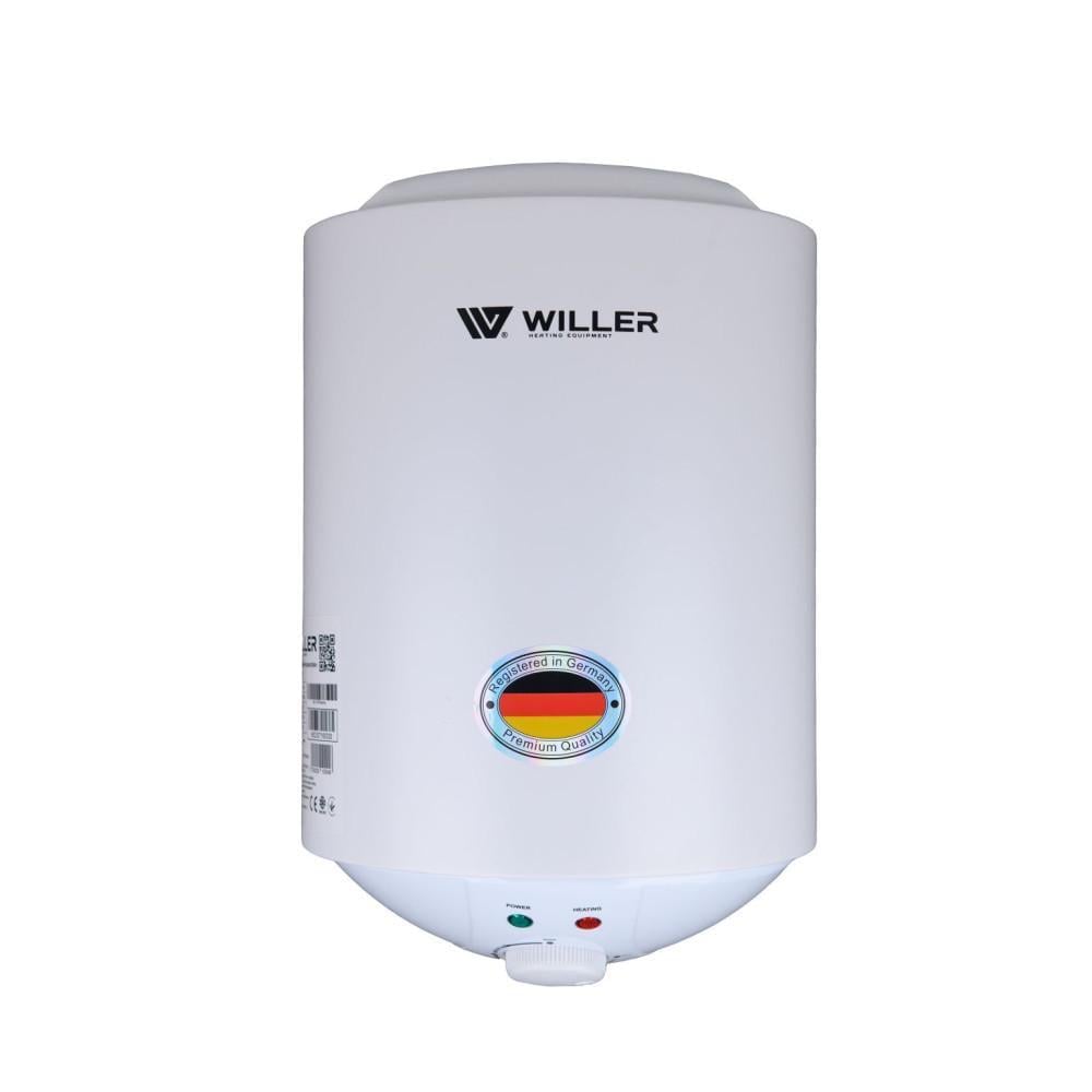Бойлер вертикальный Willer Palermo Slim 1500 Вт с мокрым ТЭНом 10 л Белый (AEV-10R) Бойлер вертикальный Willer Palermo Slim 1500 Вт с мокрым ТЭНом 10 л Белый (AEV-10R)
