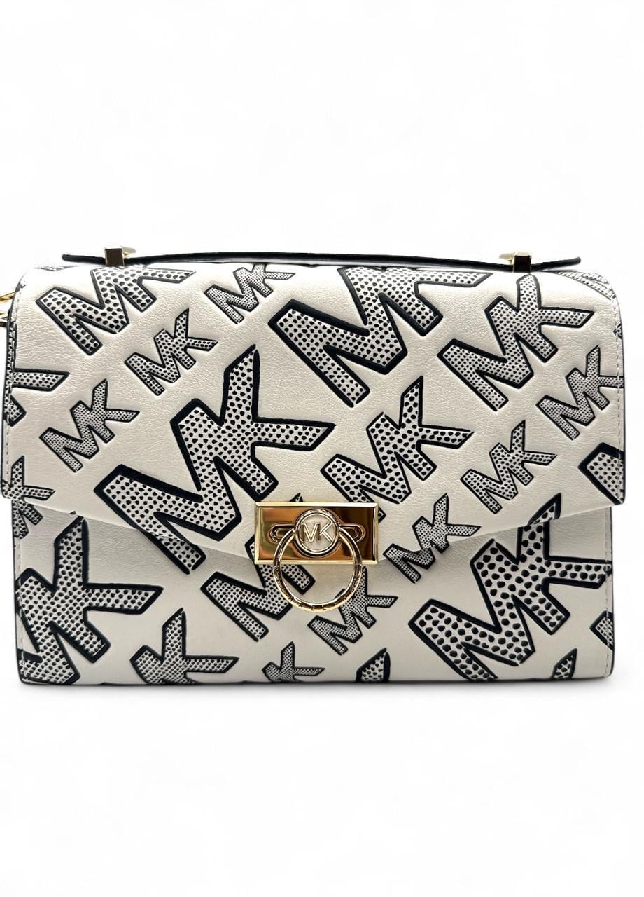 Женская сумка Michael Kors Hendrix 30T1G1HM6B BLK/OPTICWHT с принтом Белый (2739578564) Женская сумка Michael Kors Hendrix 30T1G1HM6B BLK/OPTICWHT с принтом Белый (2739578564)