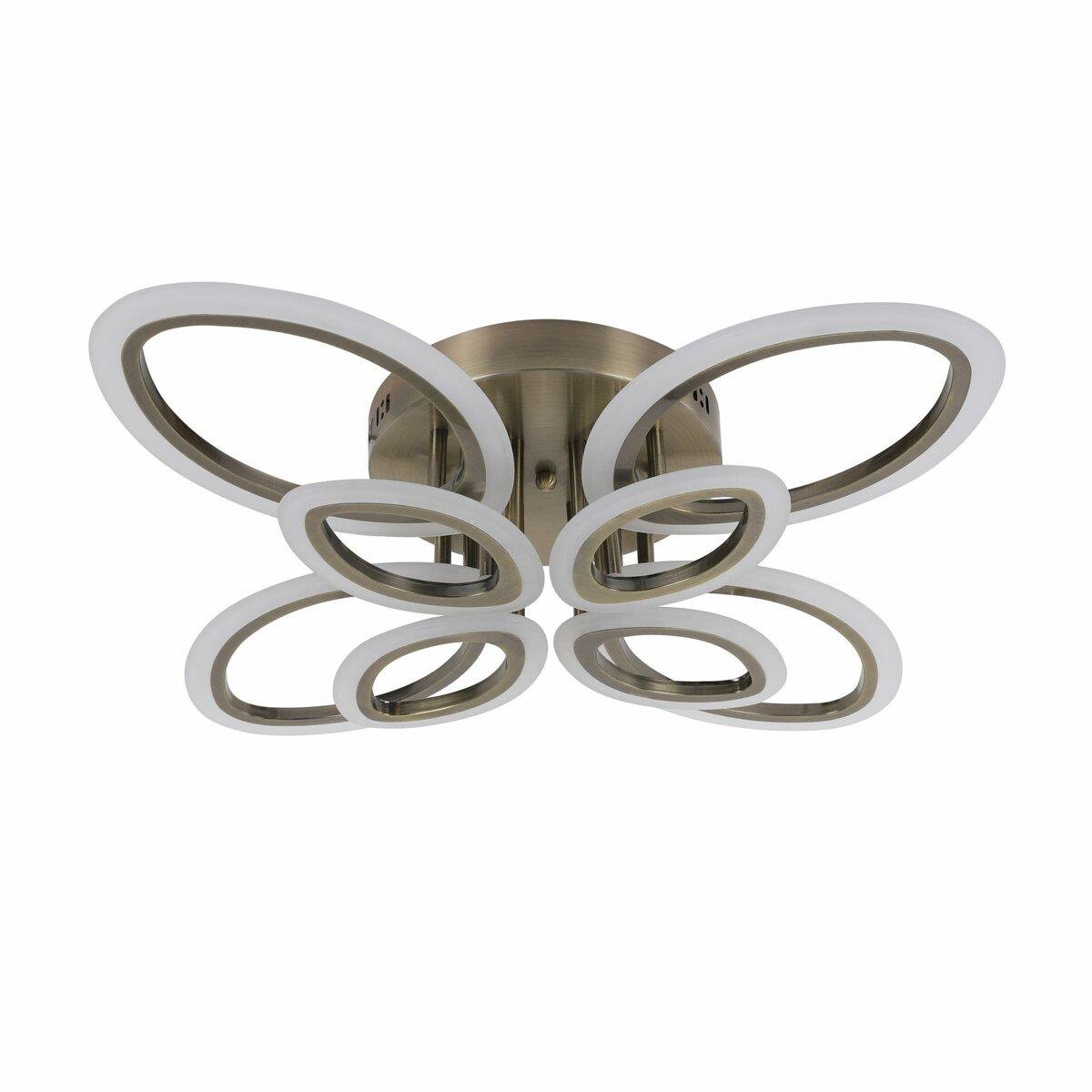 Люстра потолковая светодиодная Light House SRS-19796/4+4 152W Бронзовый