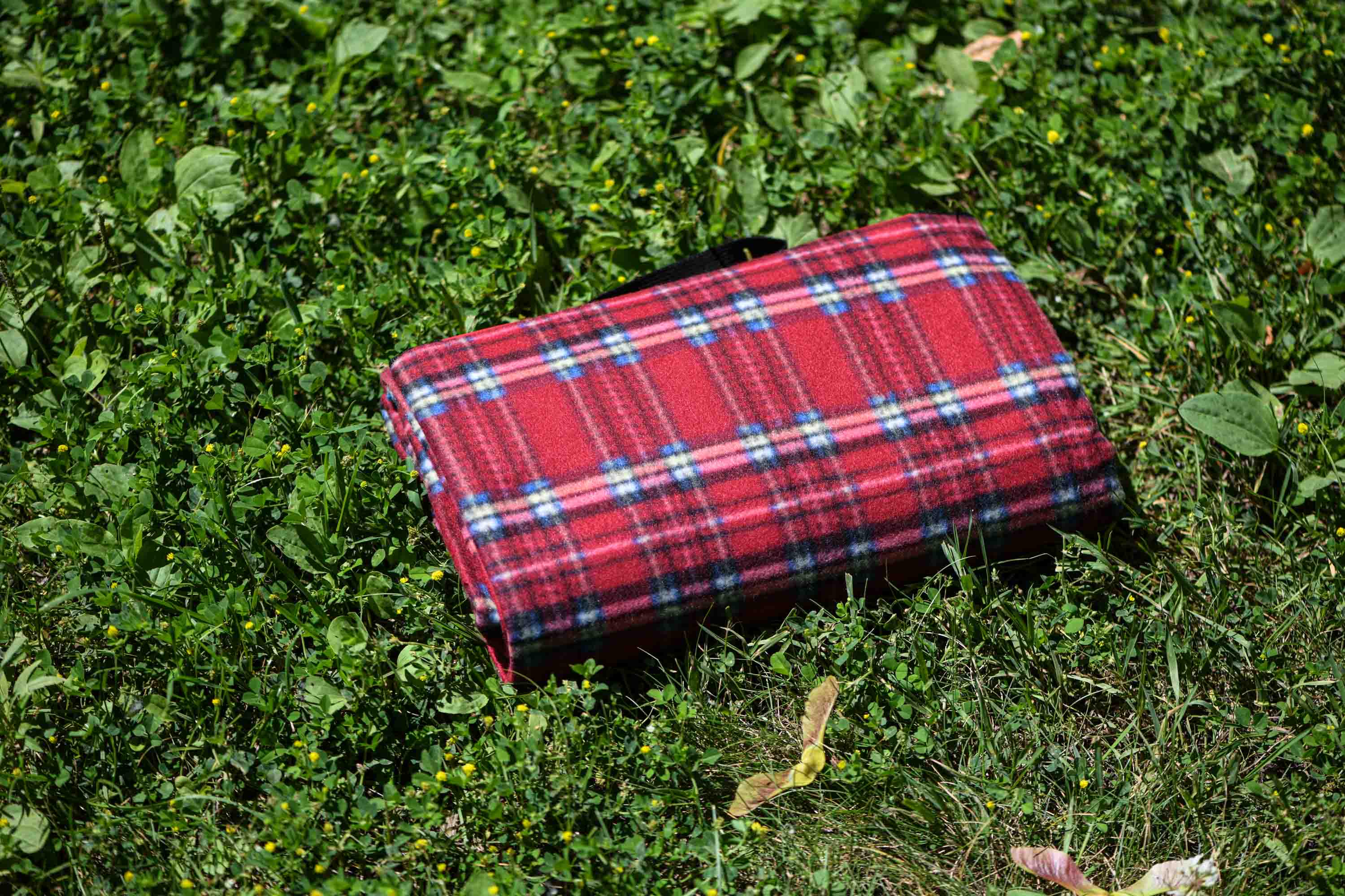 Плед Ardesto Picnic Клітинка 100% поліестер 130х170 см Червоний (ART0916RC) - фото 7