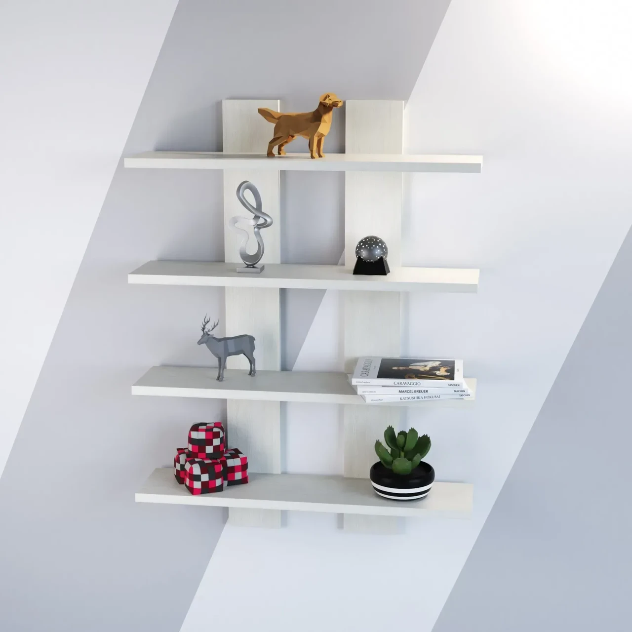 Полиця навісна Kontinent П-4 60х12х80 см Дуб Шамоні Світлий (52720940) - фото 1 Полиця навісна Kontinent П-4 60х12х80 см Дуб Шамоні Світлий (52720940) - фото 1