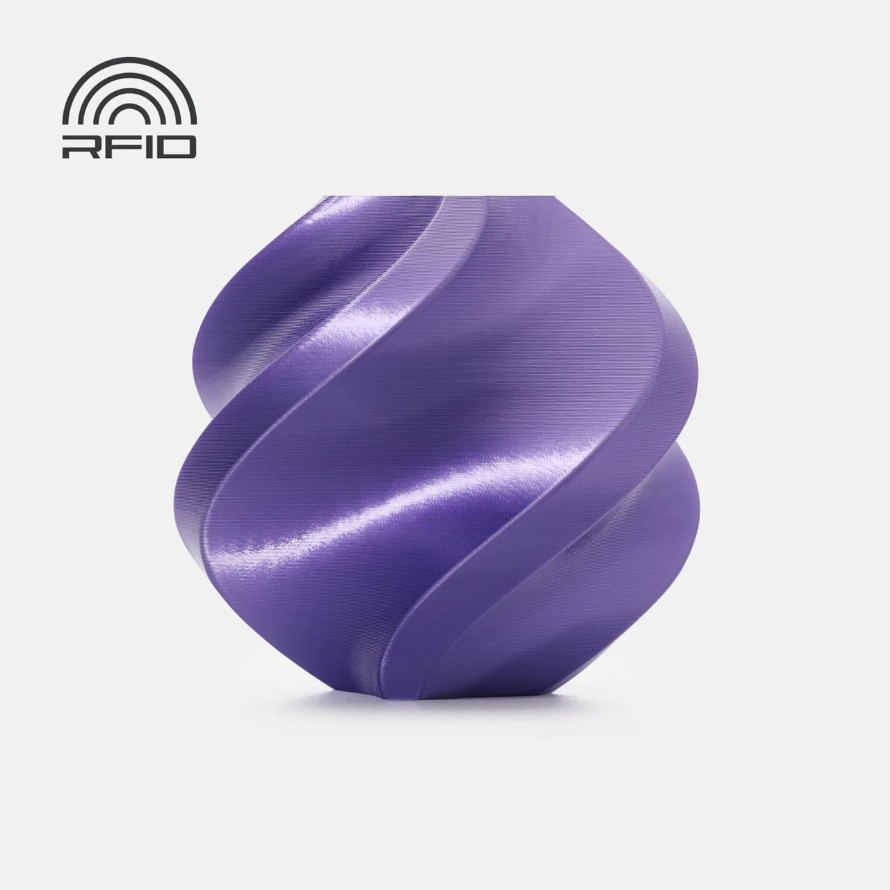 Пластик Bambu Lab PLA Silk+ с RFID меткой и катушкой Purple (13702)
