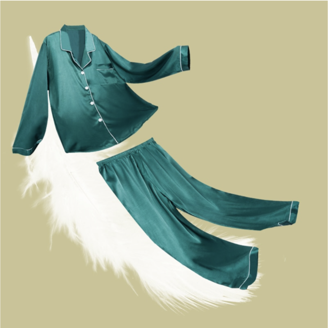 Атласная пижама костюм Шелковые объятия JULY'S SONG 4XL - фото 2