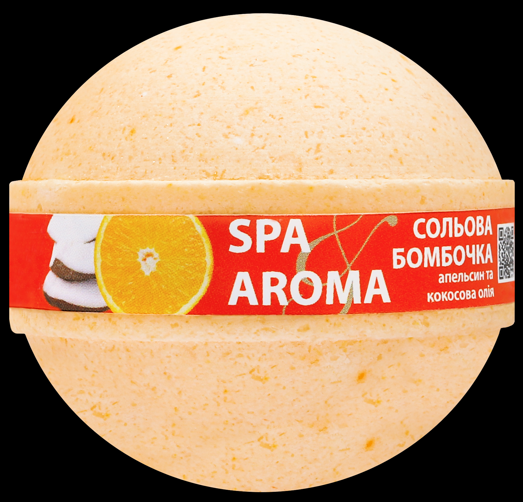 Солевая Бомбочка для ванны Bioton Spa&Aroma Апельсин и Кокосовое масло 75 г