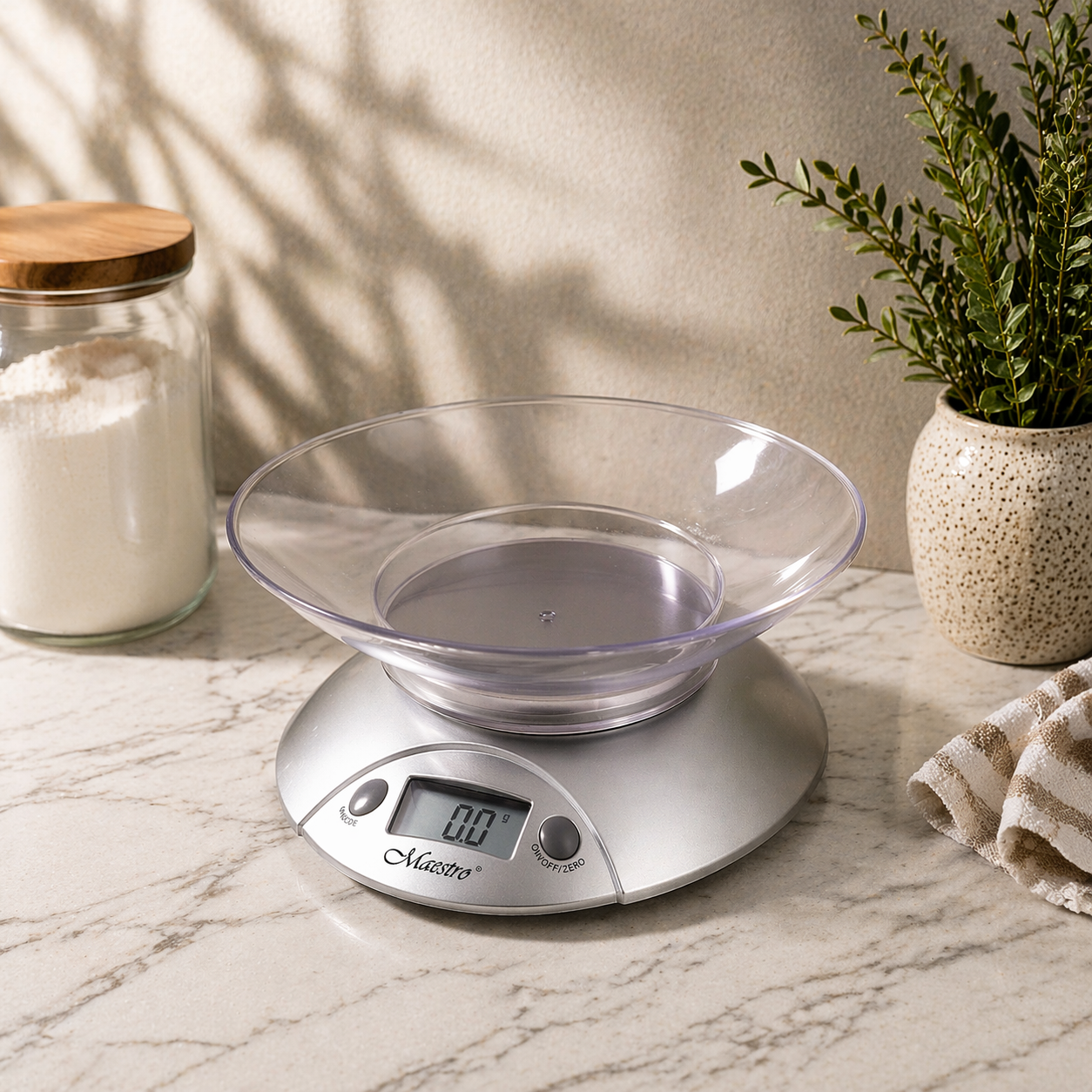 Весы кухонные электронные Maestro MR-1801 с чашей до 5 кг. точность 1 г LCD (0388)