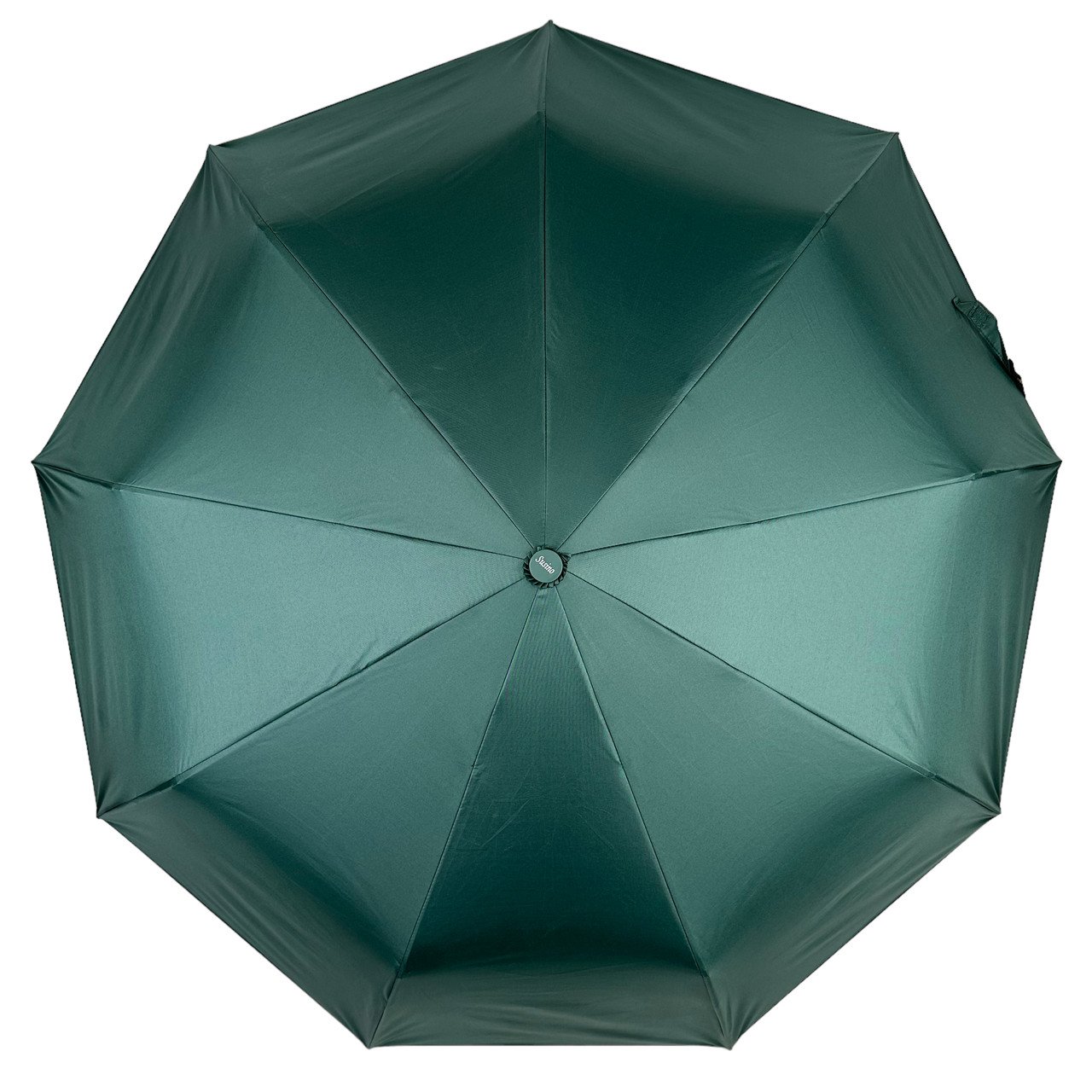 Зонт женский полуавтомат Susino с рисунком цветов внутри антиветер 9 спиц Зеленый (SYS0127-5)