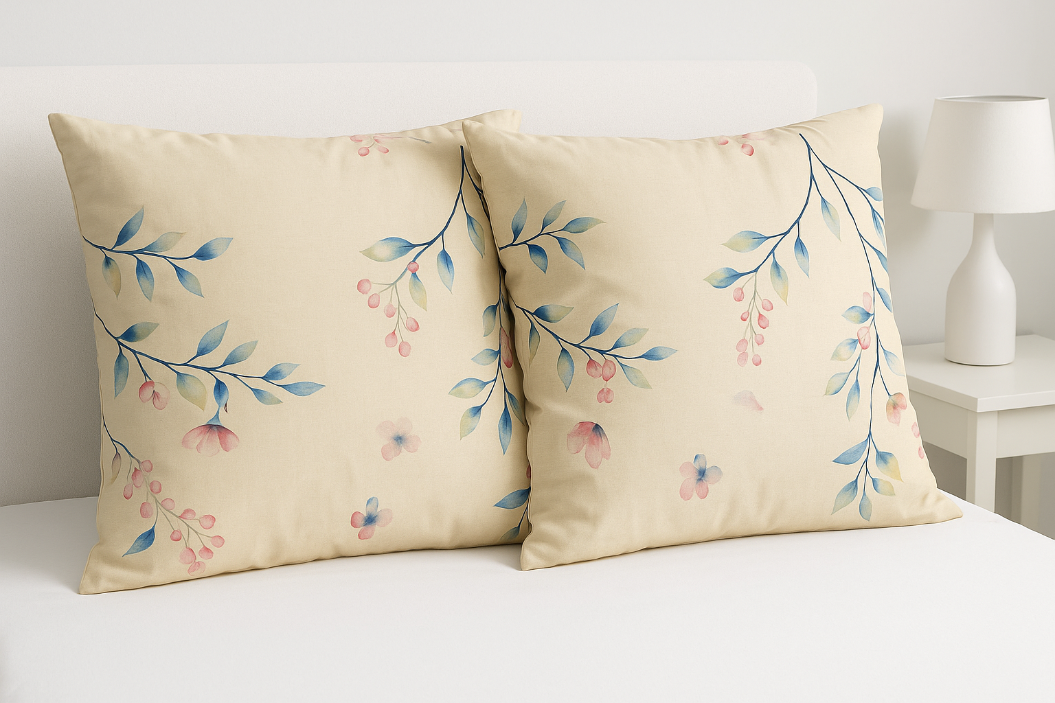 Наволочки Дикие цветочки бязь 70х70 см 2 шт. (G-2305WF/WP/x70)