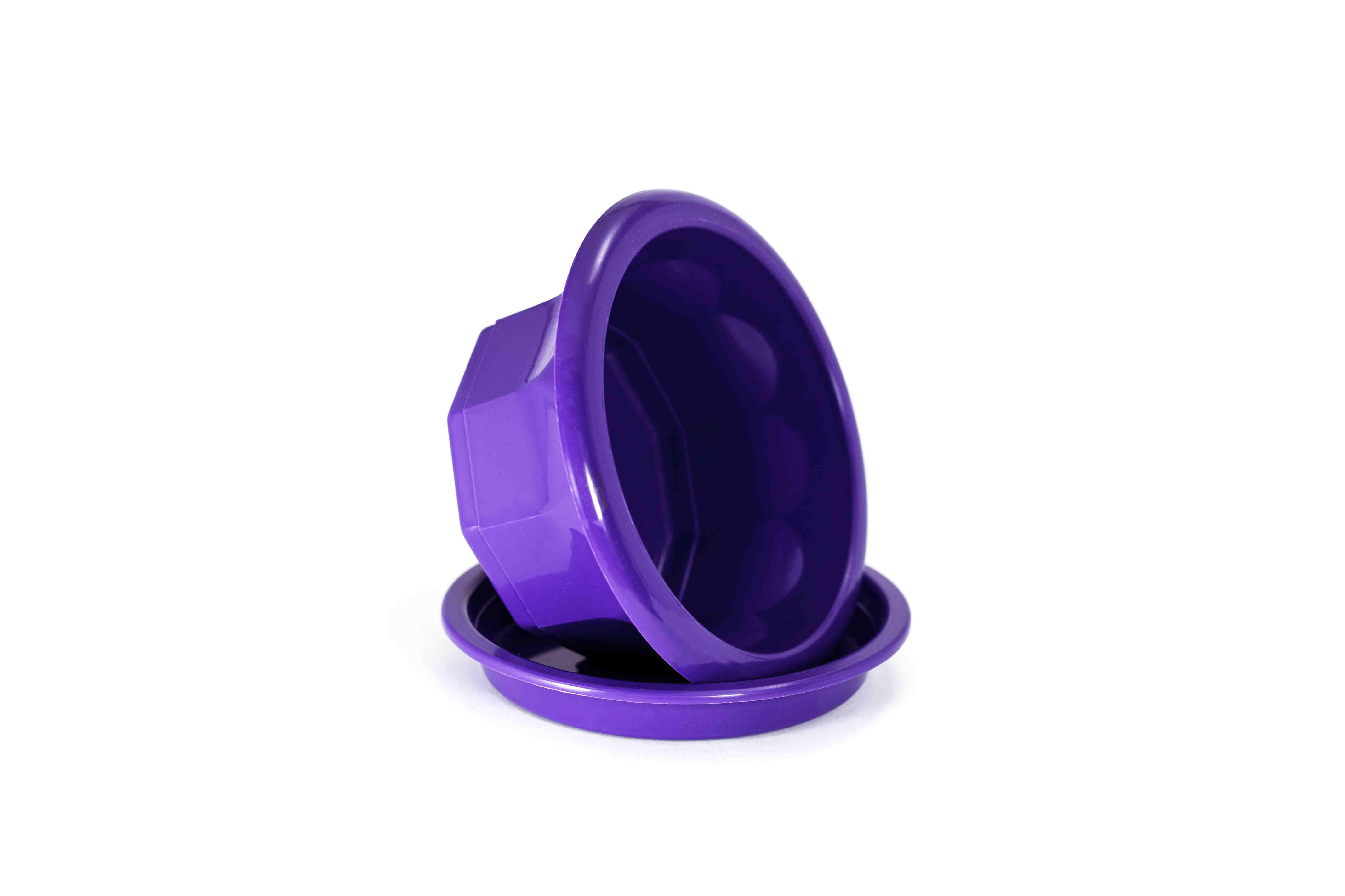 Горщик Тюльпан Ø 14x7,5 см 0,5 л Фіолетовий - фото 5