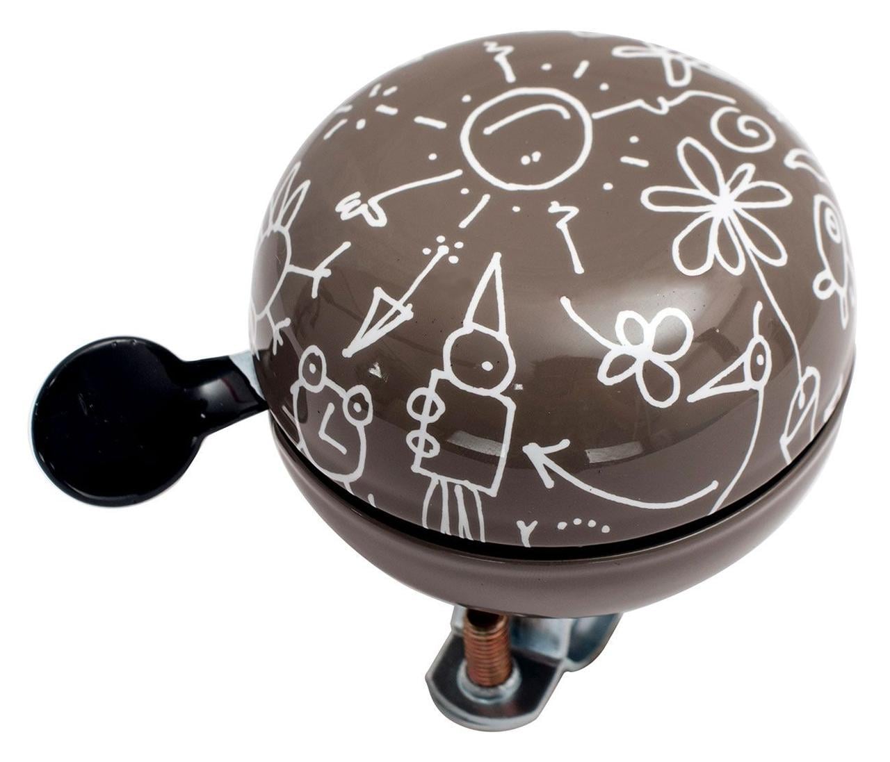 Дзвоник на велосипед Green Cycle GBL-359 BEL-29-32 Дінг-донг 60 мм Cofee (BEL-29-32)