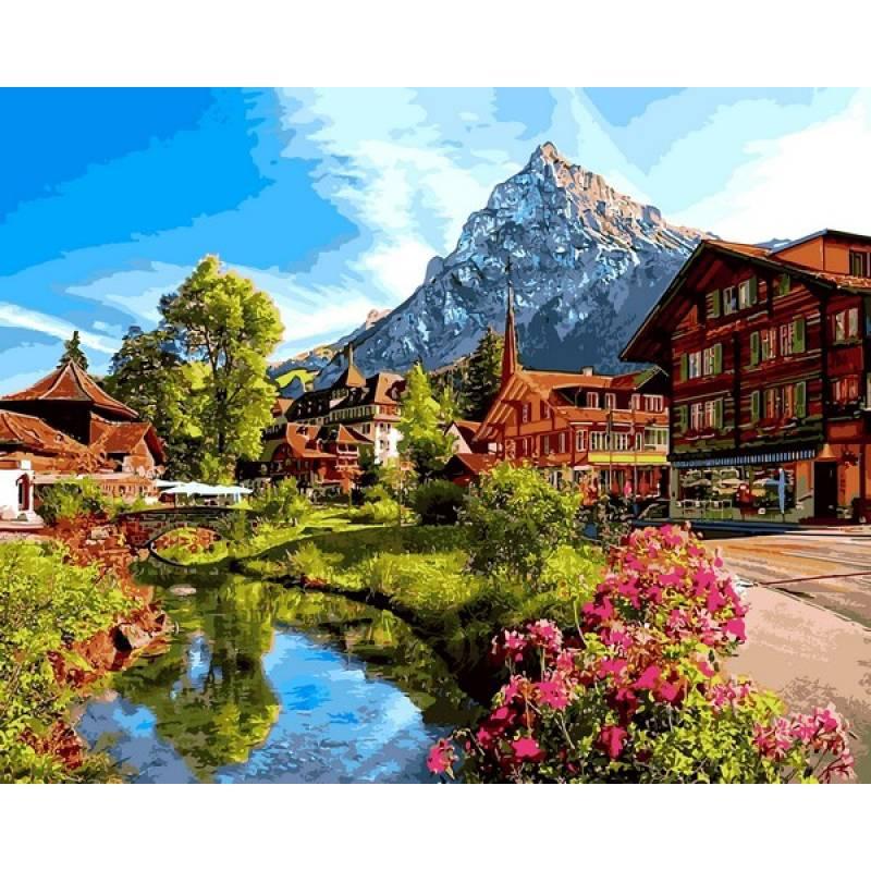 Картина по номерам Babylon Швейцария 40х50 см VP1147