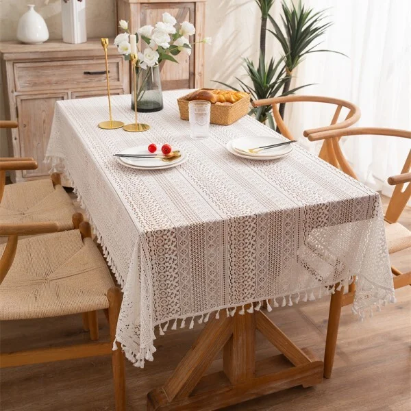 Скатерть кружевная 140x200 см (Q00461-2) Скатерть кружевная 140x200 см (Q00461-2)