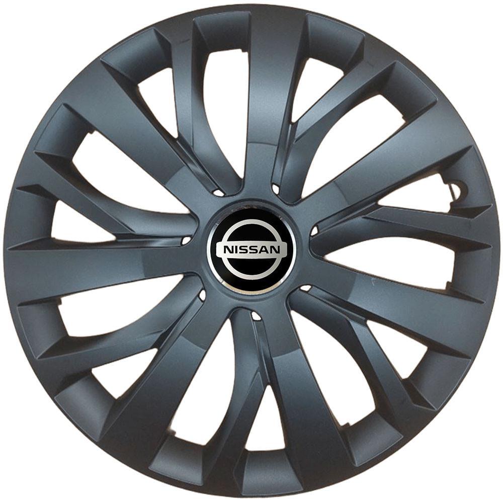 Комплект колпаков SJS R16 для Nissan 432 4 шт. Черный (108348)