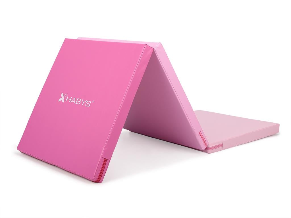 Коврик для упражнений гимнастический Habys Premium складной 180x60 см Розовый (28459435)