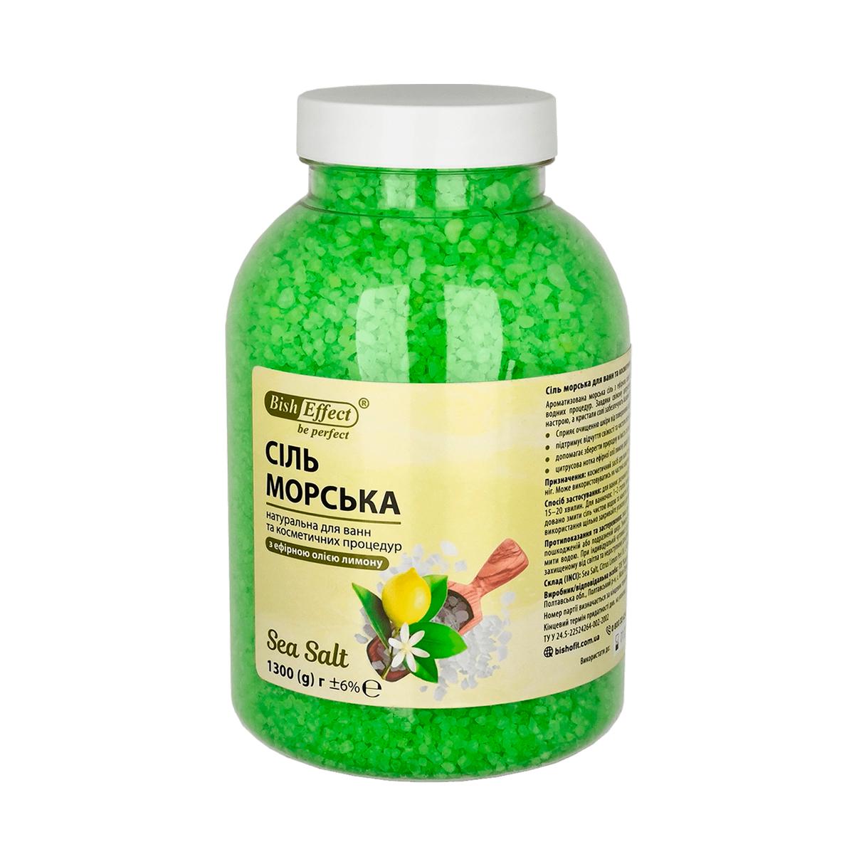 Соль морская для ванн Bisheffect с лимоном 1300 г (1011051-Other) - фото 1 Соль морская для ванн Bisheffect с лимоном 1300 г (1011051-Other) - фото 1