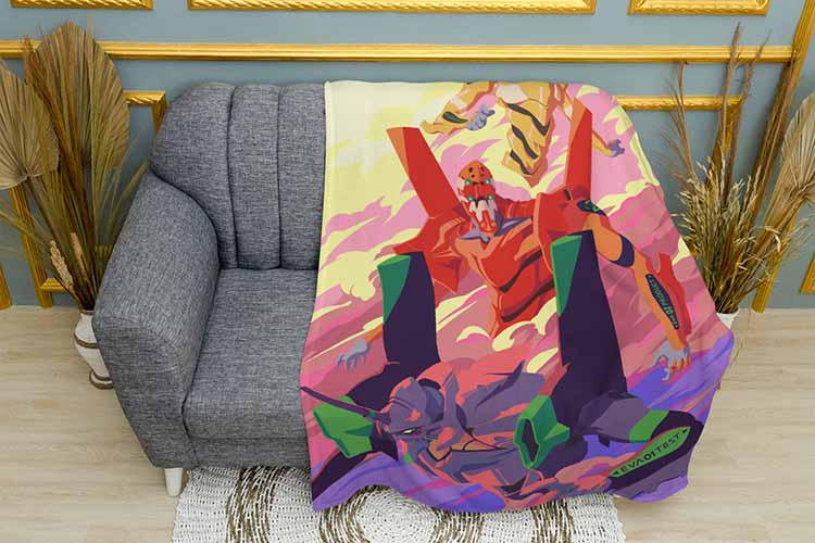 Плед Strong robots Evangelion плюш двошаровий 135х150 см (113717-2)