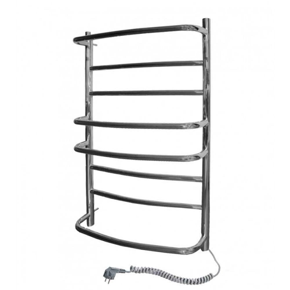 Полотенцесушитель электрический SANTAN Лестница Омега правосторонняя нержавеющая сталь 530х800 мм (113193)