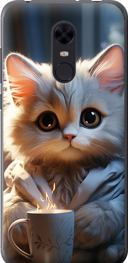Чехол на Xiaomi Redmi 5 Plus White cat (5646u-1347-42517)