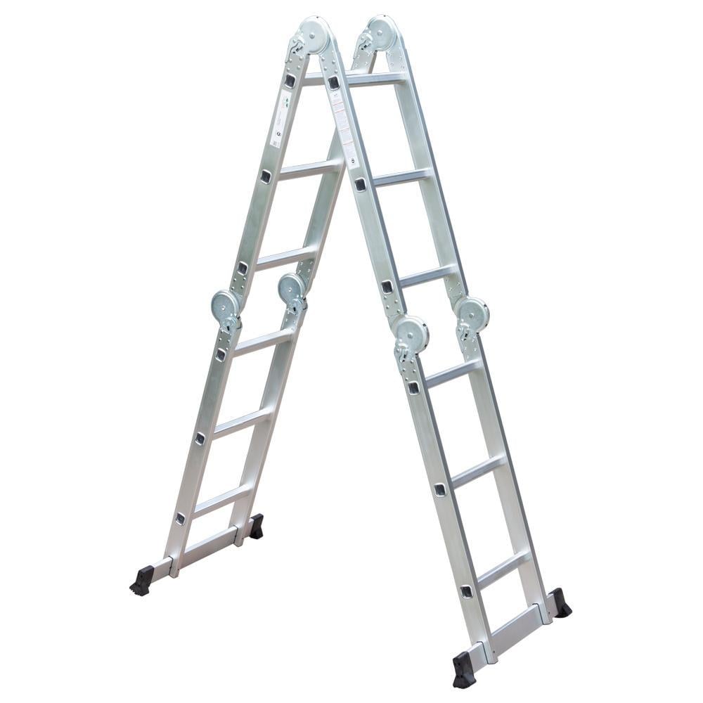 Лестница многоцелевая Flora 4x3 алюминиевая (5031314)