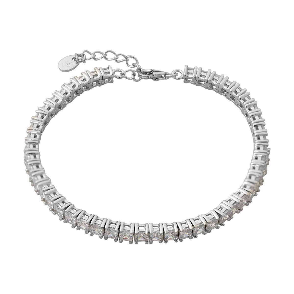 Браслет серебряный с фианитами 11,46 г 16 см (2160533)