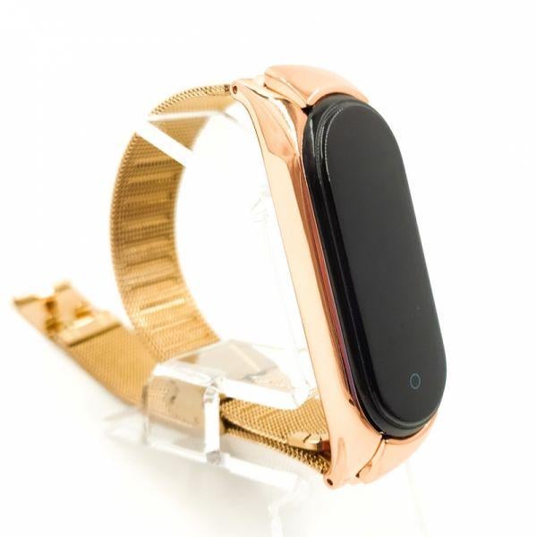 Ремешок-браслет металлический TCCG для Mi Band 5 Rose Gold (12606167) Ремешок-браслет металлический TCCG для Mi Band 5 Rose Gold (12606167)