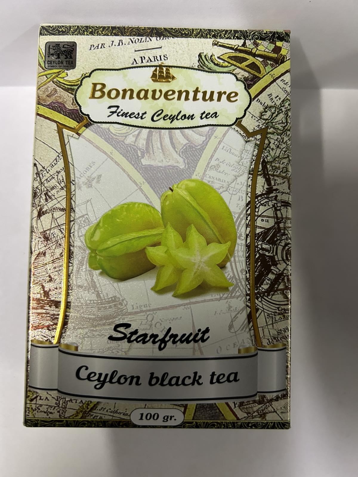Чай чорний з карамболем Bonaventure Starfruit 100 г