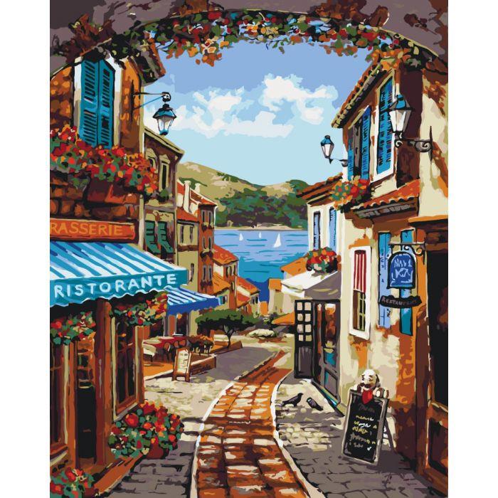 Картина по номерам Идейка Волшебная улочка 40х50 см (KHO2174)