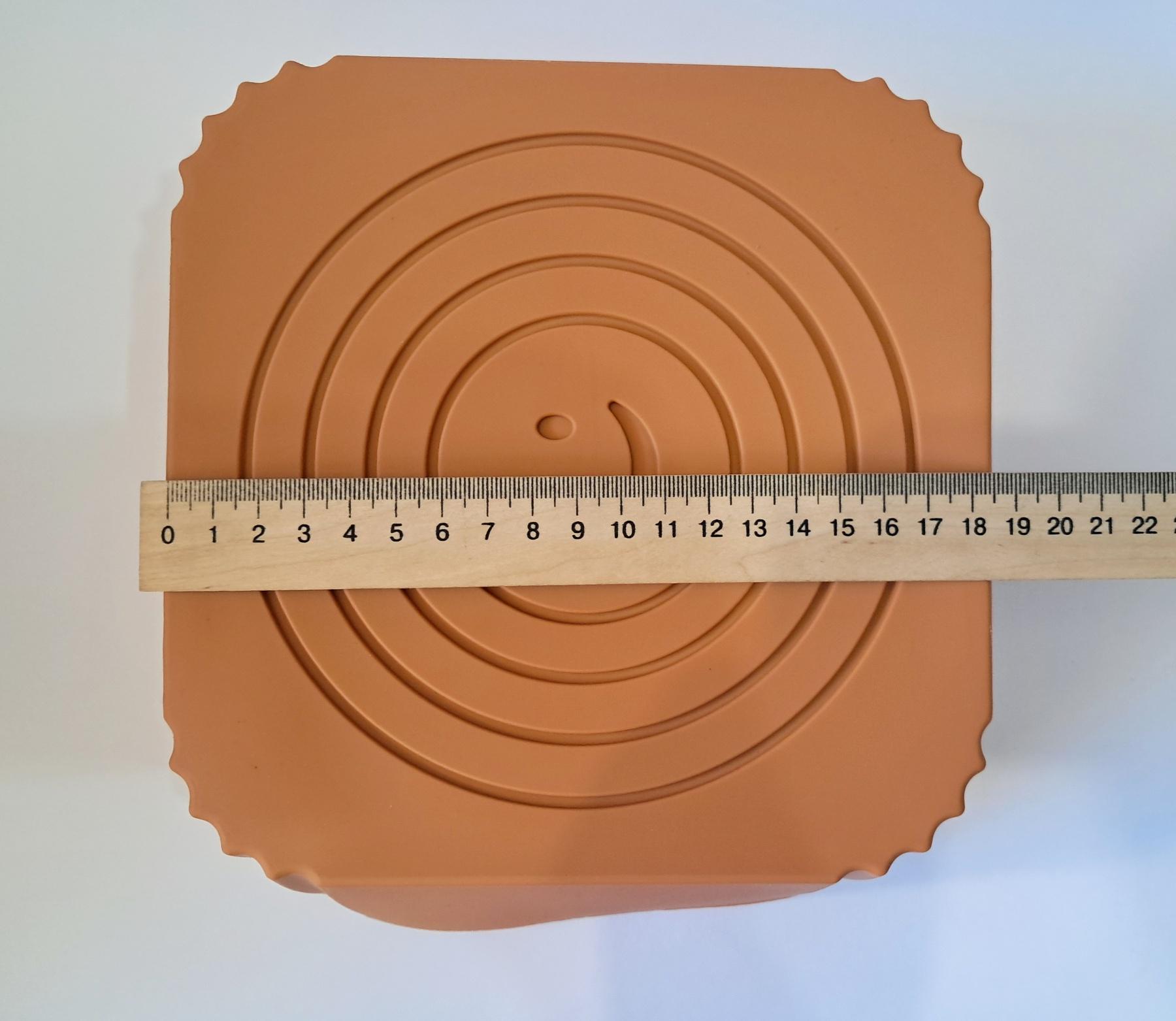 Форма силиконовая квадратная для аэрогриля мультипечи 18,5 см Оранжевый (REN-523) - фото 6