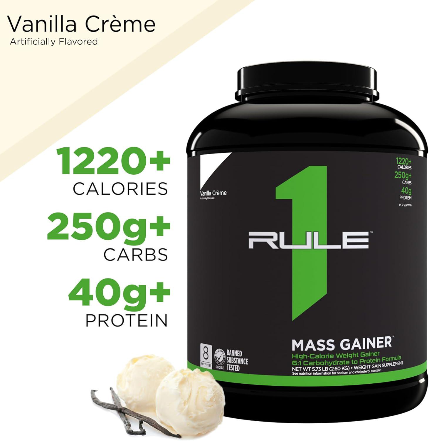 Гейнер Rule One Mass Gainer Vanilla Creme 2,6 кг - фото 3