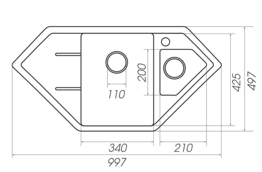 Мойка для кухни Platinum 9950 PANDORA (SP000039279) - фото 2 Мойка для кухни Platinum 9950 PANDORA (SP000039279) - фото 2