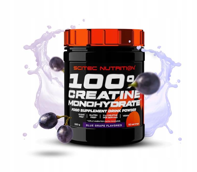 Креатин моногидрат Scitec Nutrition Creatine monohydrate 100% Blue grape 300 г