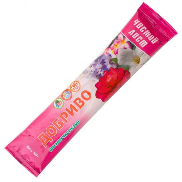 Удобрение для цветущих растений Flora Чистый лист 100 г (1919)