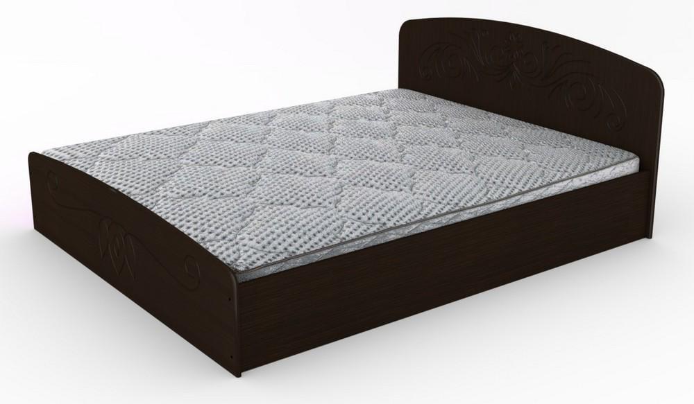 Кровать двуспальная Компанит Нежность-140 МДФ Венге