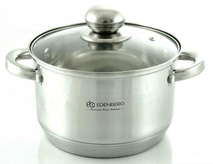 Кастрюля с крышкой Edenberg EB-3005 3 л Нержавеющая сталь (14380292)