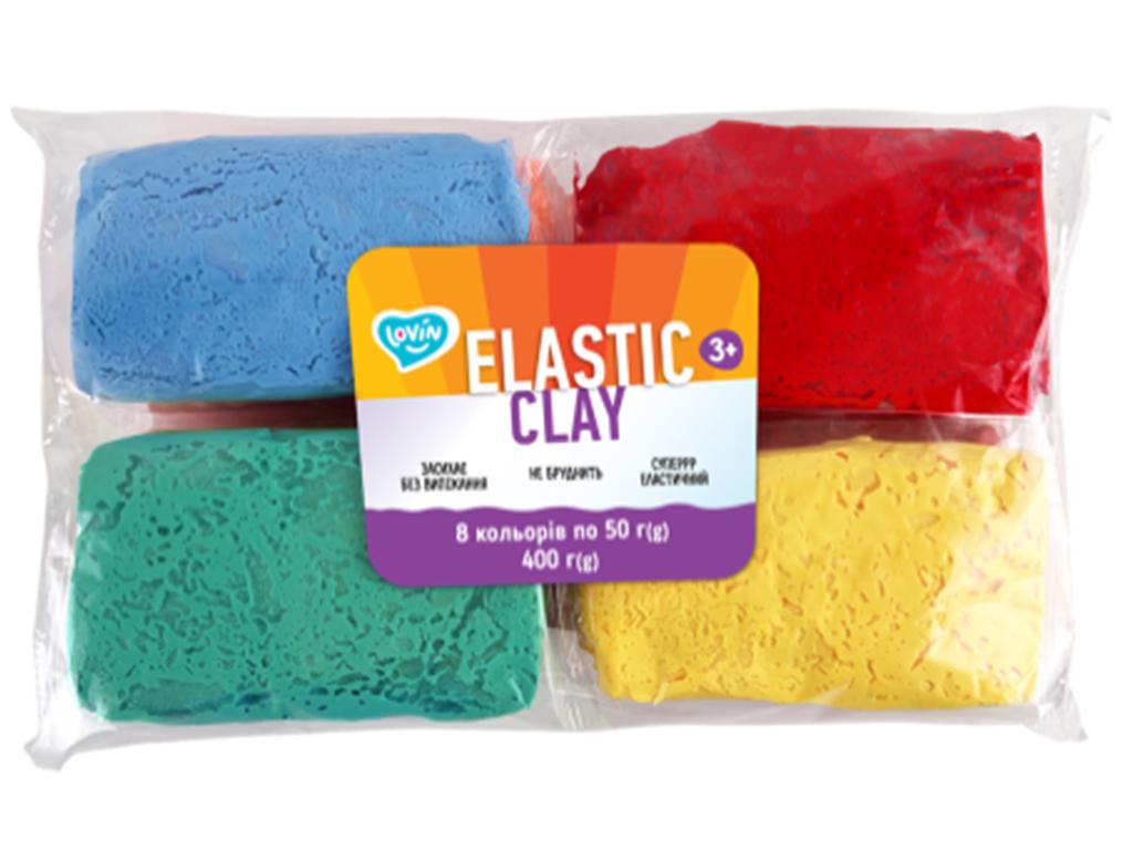 Набір для ліплення з повітряним пластиліном Lovin elastic clay 8 кольорів (MTT-166356)